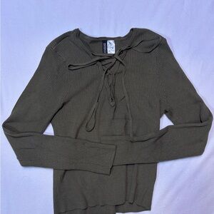 H&M Olive Green Knit Sweater